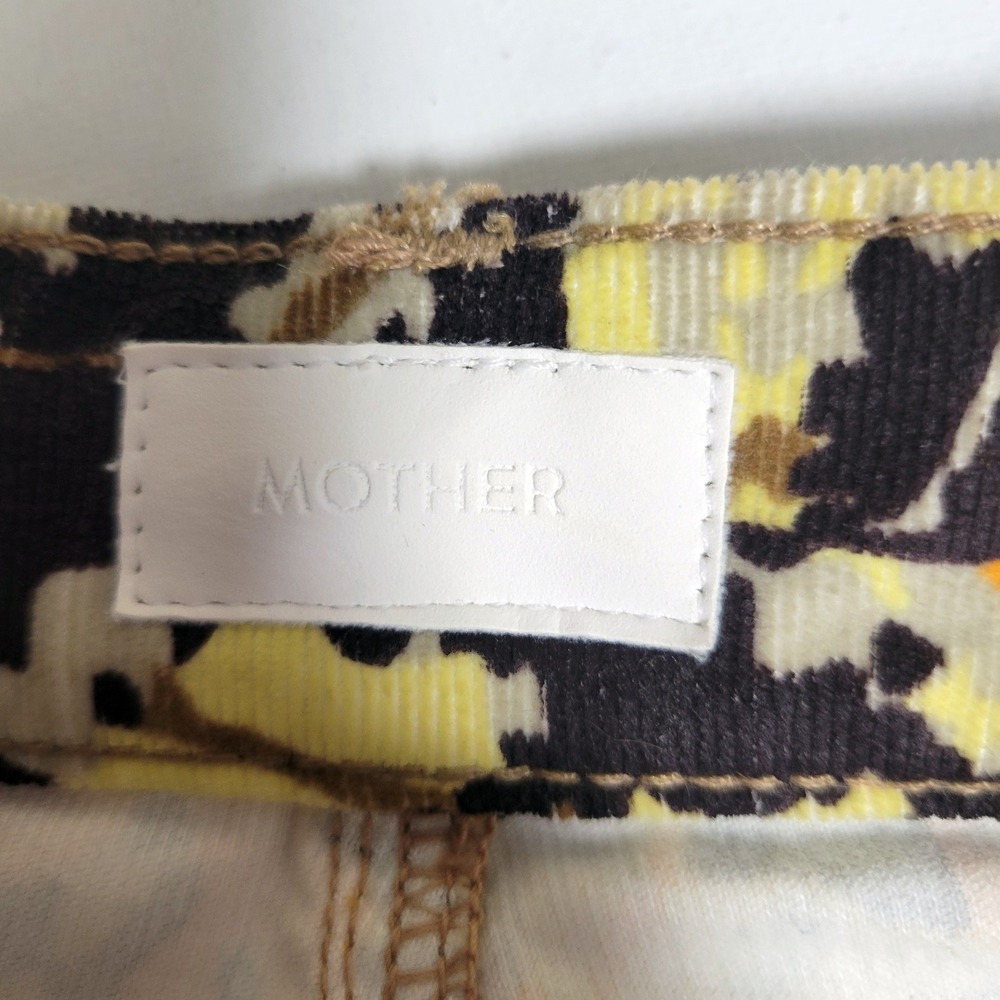 Mother Hustler Ankle Fray Jeans Size 28 Hopscotch Autumn Floral High Rise Boho‎ - Picture 5 of 10
